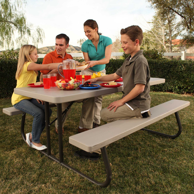 Lifetime 6-Foot Classic Folding Picnic Table & Reviews | Wayfair